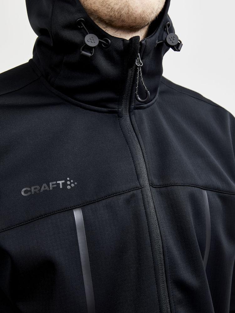 Sportliche Softshell Jacke mit Kapuze für Herren - Craft Explore Soft Shell JKT - WERBE-WELT.SHOP
