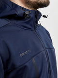 Sportliche Softshell Jacke mit Kapuze für Herren - Craft Explore Soft Shell JKT - WERBE-WELT.SHOP