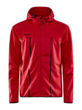 Sportliche Softshell Jacke mit Kapuze für Herren - Craft Explore Soft Shell JKT - WERBE-WELT.SHOP