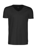 Herren  T-Shirt mit V-Neck aus trendigem Slub Garn - WERBE-WELT.SHOP