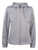 Damen Basic Active Hoodie Full Zip - WERBE-WELT.SHOP