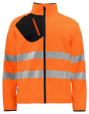 Projob Herren Softshel Jacke 2 lagig Warnschutzfarben EN ISO 20471 Klasse 3/2 - WERBE-WELT.SHOP